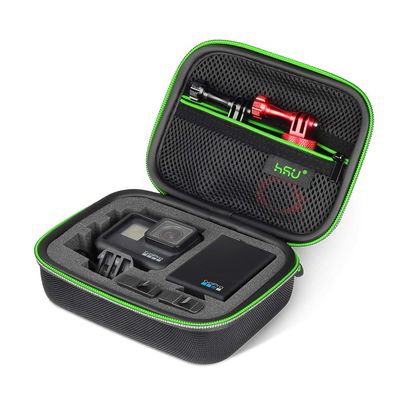 Carrying Case for GoPro Hero 13/12/11/10/9/8/7/6/5 Black and Accessories, HSU Protective Security Bag, Storage Solution for Adventurers-Upgraded Interior Foam