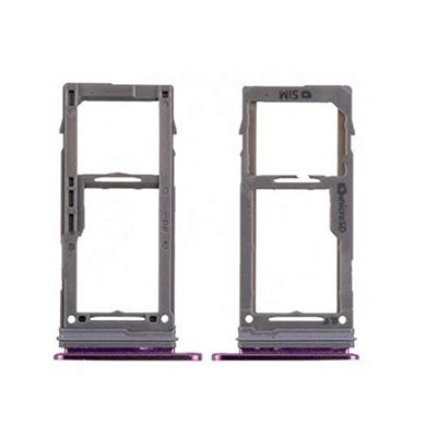SIM Micro SD Card Tray Holder Slot Both for Samsung Galaxy S9 G960 S9 Plus G965 SIM Card Tray and Micro SD Card (Purple)