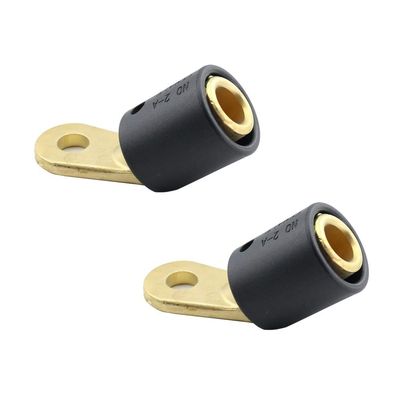 WeldingCity 2-pk Welding Cable Female Terminal Connector Adapter 2-AF Threaded Stud to Tweco/Lenco Male 2-MPC/4-MPC/LC-40/LC-40HD (Pack of 2)