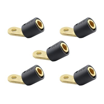 WeldingCity 5-pk Welding Cable Female Terminal Connector Adapter 2-AF Threaded Stud to Tweco/Lenco Male 2-MPC/4-MPC/LC-40/LC-40HD (Pack of 5)
