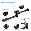 UTEBIT Inch Magic Arm Camera Mount with Super Clamp 1/4" & 3/8" Screw Hole for Desk Rig Flashlight Monitor (11inch) view 2