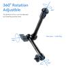 UTEBIT Inch Magic Arm Camera Mount with Super Clamp 1/4" & 3/8" Screw Hole for Desk Rig Flashlight Monitor (11inch) view 3