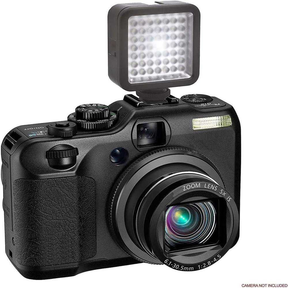 Miniature LED Light for Panasonic Lumix DMC-FZ1000 Includes Shoe Bracket