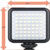 Miniature LED Light for Panasonic Lumix DMC-FZ1000 Includes Shoe Bracket view 2