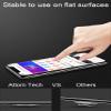 World's Slimmest Phone Ring Holder, Attom Tech Tomorotec Ultra Thin Cell Phone Ring Stand for Magnetic Car Mount Hook Compatible for iPhone Samsung Smartphone Accessories (Black) view 3
