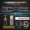 Boek LED Tactical Flashlight Super Bright Emergency Handheld Flash Light Portable Tactical Torch Outdoor Water Resistant Torch with 5 Light Modes4 Pack view 2