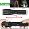 Pocketman LED Tactical Flashlight Super Bright LED Flashlights Portable Outdoor Water Resistant Torch with 5 Light Modes10Pack view 3