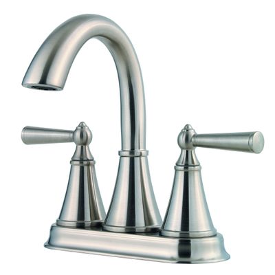 Price Pfister LG48-GL0K Pfister Saxton 2-Handle 4 inch Centerset Bathroom Faucet In Brushed Nickel, 1.2Gpm,