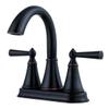 Pfister Saxton 2-Handle 4 inch Centerset Bathroom Sink Faucet with Pop-Up Drain and Advanced Ceramic Disc Valve Technology in Tuscan Bronze Finish for 3 Hole Installation LG48-GL0Y view 1