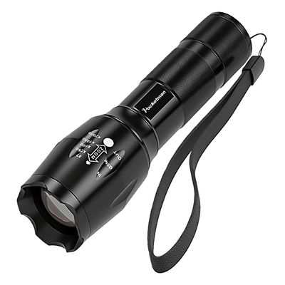 Pocketman LED Tactical Flashlight Super Bright LED Flashlights Portable Outdoor Water Resistant Torch with 5 Light Modes1Pack