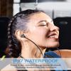 NANAMI Earbuds, Update Bluetooth Wireless Headphones, IPX7 Waterproof, in-Ear Earphones with Mic, Magnetic Neckband, HiFi Stereo Deep Bass Noise Cancellation Headsets,18 Hours Playtime for Gym,Sports view 4
