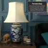 Red Lantern 22" Blue Cherry Blossom Lamp view 3