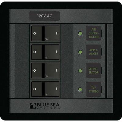 Blue Sea Systems 1210 120 Volt AC 4 Position, Beige