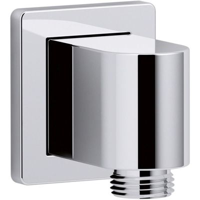KOHLER 98350-CP Awaken Wall Mount Supply Elbow, Low Profile Design, For Use with Handshower and Hose, Corrosion Resistant, Long Lasting Durability, Polished Chrome