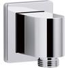 KOHLER 98350-CP Awaken Wall Mount Supply Elbow, Low Profile Design, For Use with Handshower and Hose, Corrosion Resistant, Long Lasting Durability, Polished Chrome view 1