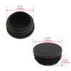 uxcell Round Plastic Blanking End Cap Tubing Tube Insert 19mm Dia 4 Pcs view 2