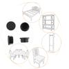 uxcell Round Plastic Blanking End Cap Tubing Tube Insert 19mm Dia 4 Pcs view 3