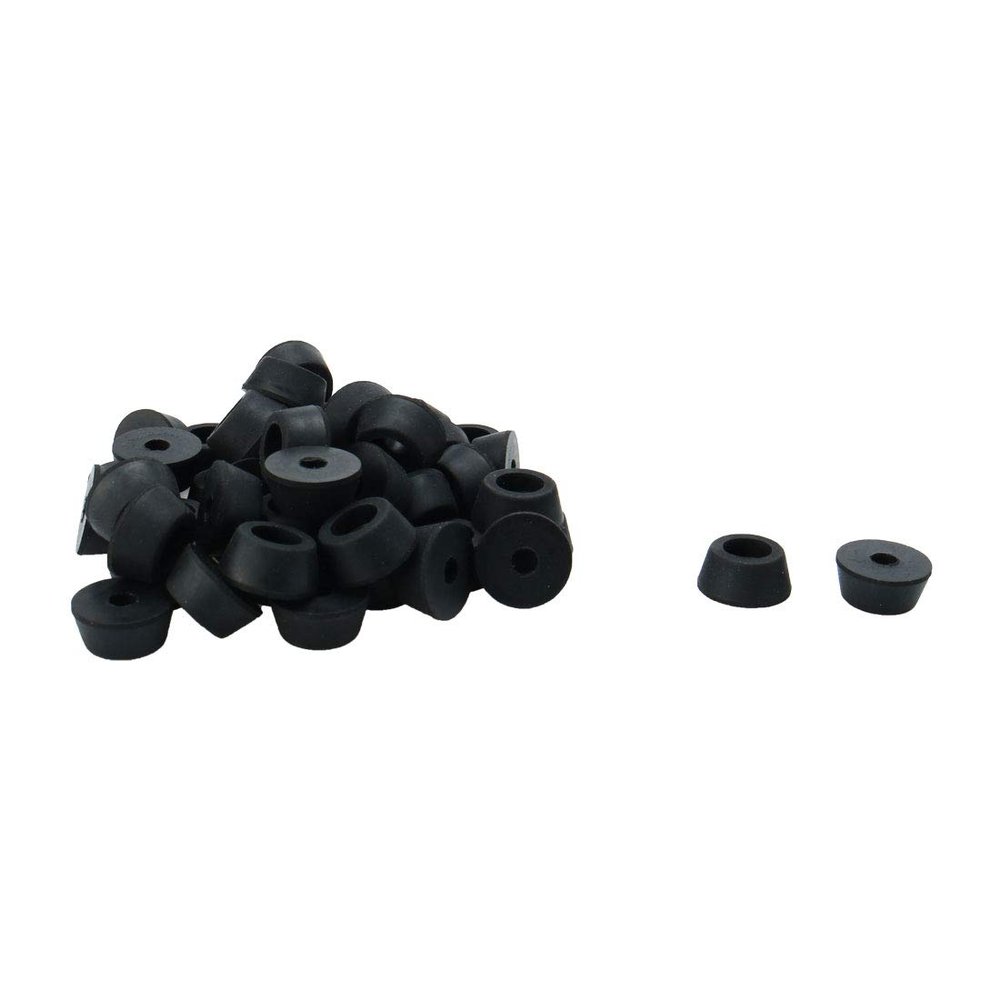 uxcell 20pcs Rubber Feet Bumper Furniture Chair Table Sofa Amplifier Speaker Cabinet Leg Pads Floor Protector, D13.5x11xH9mm