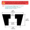 uxcell 20pcs Rubber Feet Bumper Furniture Chair Table Sofa Amplifier Speaker Cabinet Leg Pads Floor Protector, D13.5x11xH9mm view 2