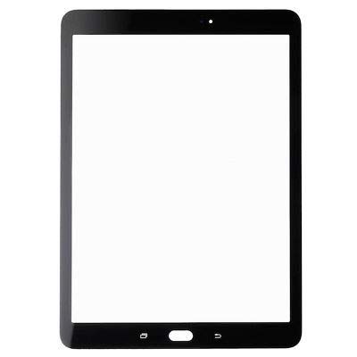 Outer Front Screen Glass Lens Replacement for Samsung Galaxy Tab S2 9.7 T810 T813 T815 (NO Digitizer and LCD) (Black)