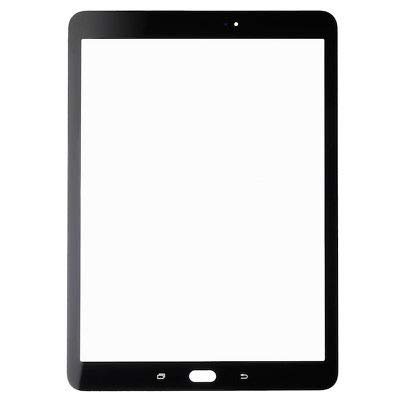 Outer Front Screen Glass Lens Replacement for Samsung Galaxy Tab S2 9.7 T810 T813 T815 (NO Digitizer and LCD) (Black)
