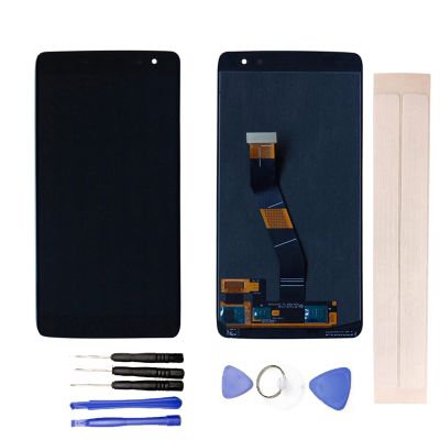JayTong LCD Display & Replacement Touch Screen Digitizer Assembly with Free Tools for Alca-tel One Touch Idol 4S 6070 6070K 6070Y / 6071W / DTEK60 DK60 Black