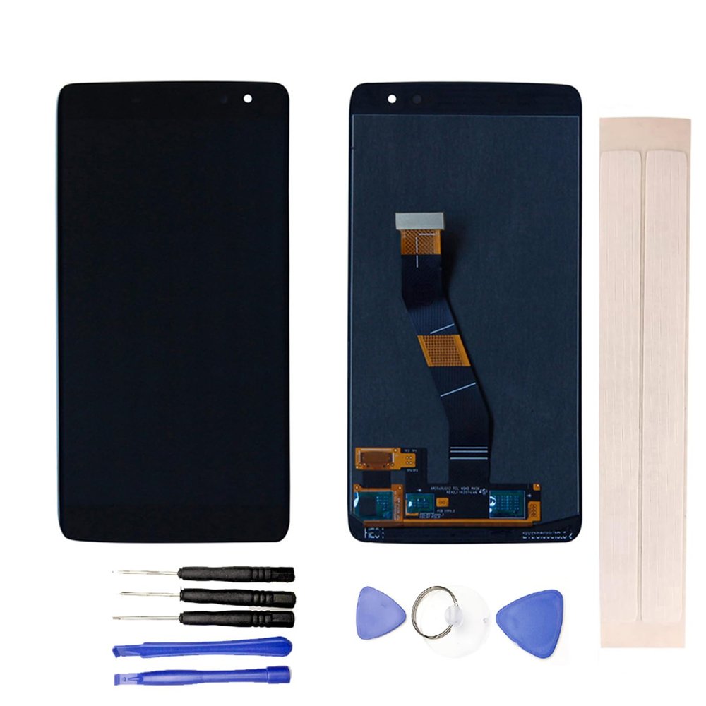 JayTong LCD Display & Replacement Touch Screen Digitizer Assembly with Free Tools for Alca-tel One Touch Idol 4S 6070 6070K 6070Y / 6071W / DTEK60 DK60 Black