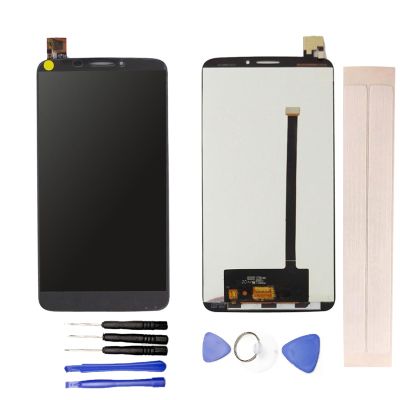 JayTong LCD Display & Replacement Touch Screen Digitizer Assembly with Free Tools for Alca-tel One Touch Hero OT8020 8020 8020D Black