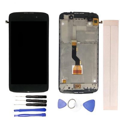 JayTong LCD Display & Replacement Touch Screen Digitizer Assembly with Free Tools for Alca-tel Idol 3 6039 6039A 6039K 6039Y Black with Frame