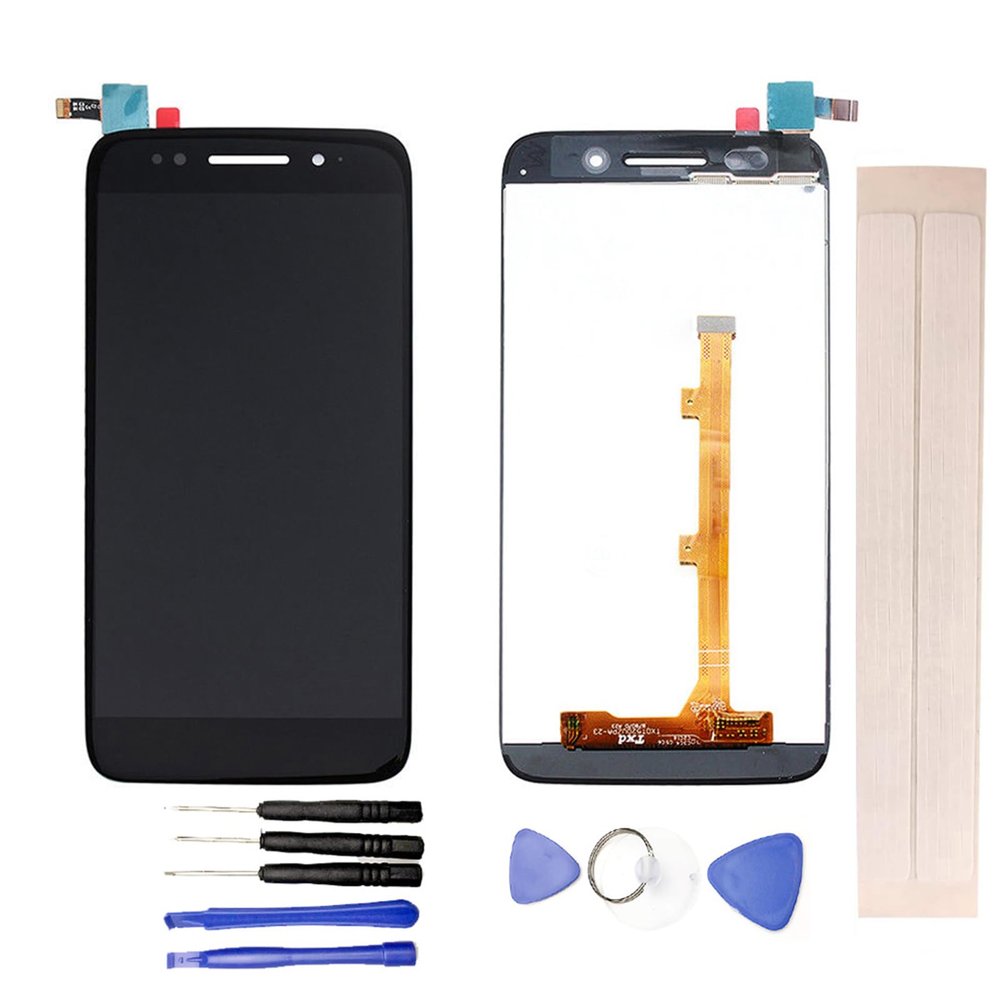JayTong LCD Display & Replacement Touch Screen Digitizer Assembly with Free Tools for Alca-tel One Touch Idol 5 OT6058 6058 6058D Black