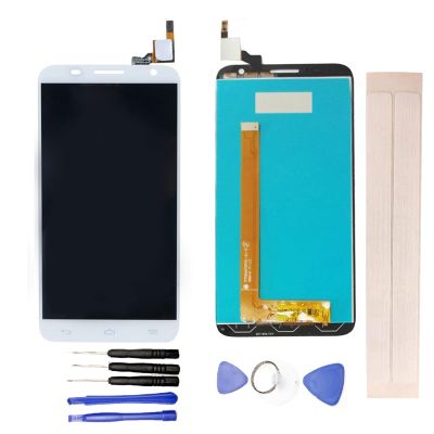 JayTong LCD Display & Replacement Touch Screen Digitizer Assembly with Free Tools for Alca-tel One Touch Idol 2S 6050 6050Y OT6050 White