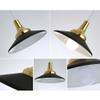 XINDA Hanging Fixture Modern Simple Loft Style Pendant Lighting Metal Bowl Shade 1 Lights Ceiling Lamp Decorative Fixture- Black/Gold view 2