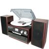 Boytone BT-24DJM Bluetooth Classic Style Record Player Turntable with AM/FM, CD/Cassette Player, Separate Stereo Speakers, Record from Vinyl, Radio, Cassette to USB with MP3 format, SD Slot, USB, AUX. view 1