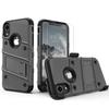 ZIZO Bolt Series for iPhone XR Case with Screen Protector Kickstand Holster Lanyard - Gun Metal Gray view 2