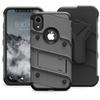 ZIZO Bolt Series for iPhone XR Case with Screen Protector Kickstand Holster Lanyard - Gun Metal Gray view 4