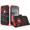 ZIZO Bolt Series for iPhone XR Case with Screen Protector Kickstand Holster Lanyard - Black & Red view 2