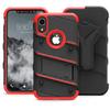 ZIZO Bolt Series for iPhone XR Case with Screen Protector Kickstand Holster Lanyard - Black & Red view 4