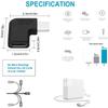 GodSpin USB-C 90 Degree Angle Adapter [2 Pack] - Male to Female, Right & Left Angled, USB 3.1 Type-C Extension for Laptop & Tablet (Black) view 2