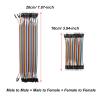 Antrader 240pcs 40pin Multicolored Jumper Wires,10CM+20CM Male/Female view 3