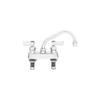 Fisher 53740 Stainless Steel Deck Mount Faucet with 6" Swing Spout, 4" view 1