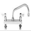 Fisher 57657 Stainless Steel Deck Mount Faucet with 10" Swing Spout, 8" view 1