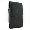 Black Vertical Leather Case Side Cover Pouch Belt Holster Swivel Clip for iPhone Xs Max (6.5") view 1