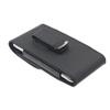 Black Vertical Leather Case Side Cover Pouch Belt Holster Swivel Clip for iPhone Xs Max (6.5") view 2