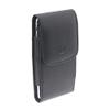 Black Vertical Leather Case Side Cover Pouch Belt Holster Swivel Clip for iPhone Xs Max (6.5") view 3
