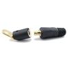 WeldingCity Dinse-type Twist-lock Insulated Male Connector 50-series (35-50mm AWG #2-1/0) and Female Terminal Adapter for Welders Miller Lincoln ESAB Hobart and Others view 1