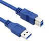 Bluwee USB 3.0 Cable - Type A-Male to Type B-Male - 1 Foot (0.3 Meters) - Round Blue view 1