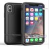 ENCASED Heavy Duty iPhone Xs Case Belt Clip Holster Black Protective Hybrid Cover (Rebel Armor) Designed for Apple iPhone X/iPhone Xs (5.8") view 2