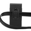 Vertical Travel PU Leather Men Carrying Belt Clip Holster Case Pouch for iPhone Xs/Samsung Galaxy Sol 3 / J3V(2018) / Amp Prime 3 / J3 / J3 Star / J3 Orbit/Google Pixel 3 / Google Pixel 2 (Black) view 3