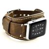 CooBES Compatible with Apple Watch Band 49/46/45/44mm/42mm(Series 3 2 1),Genuine Leather Bracelet Wristband Crazy Horse Cuff Strap Compatible iWatch Ultra/Ultra2 Series 10/9/8/7/6/5/4/3/2/1(Coffe) view 1
