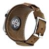 CooBES Compatible with Apple Watch Band 49/46/45/44mm/42mm(Series 3 2 1),Genuine Leather Bracelet Wristband Crazy Horse Cuff Strap Compatible iWatch Ultra/Ultra2 Series 10/9/8/7/6/5/4/3/2/1(Coffe) view 2